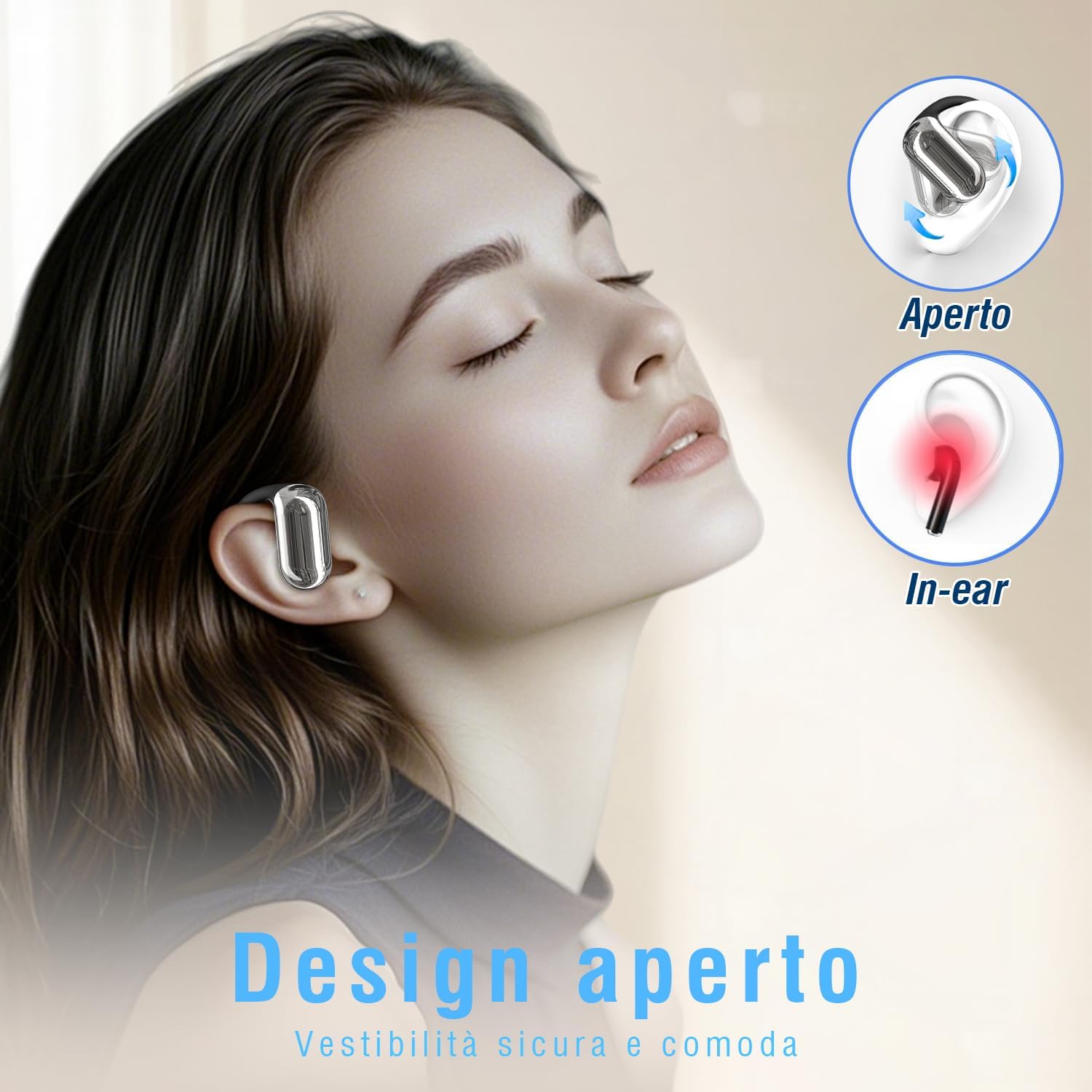Thumbnail 4 de AI Cuffie Traduzione Simultanea 188 Lingue – 4 in 1, Bluetooth 6.1, 60h, Open-Ear