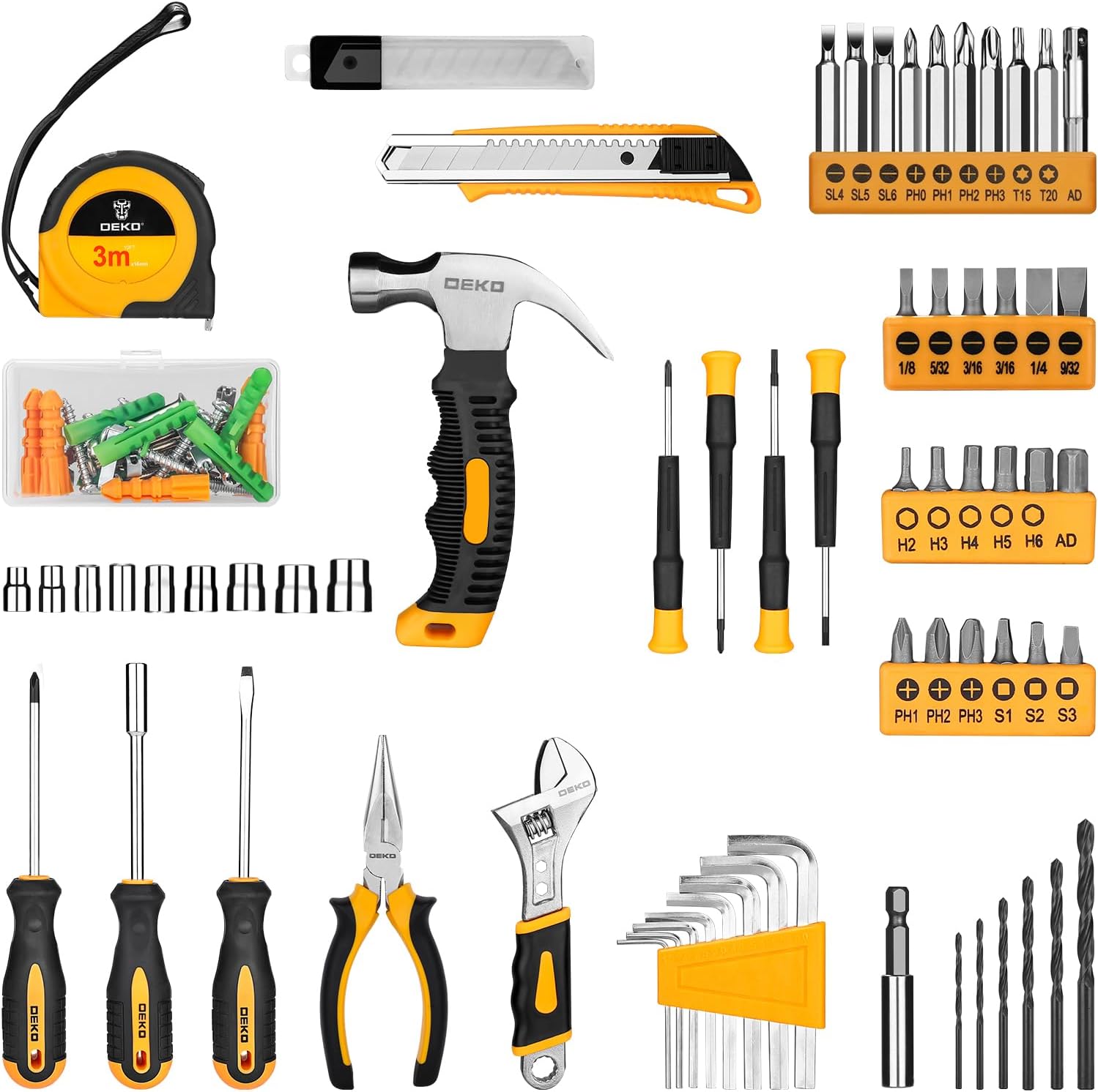 Detalle de DEKOPRO DKCD08XL02 126-Piece Tool Kit with 8V Cordless Drill
