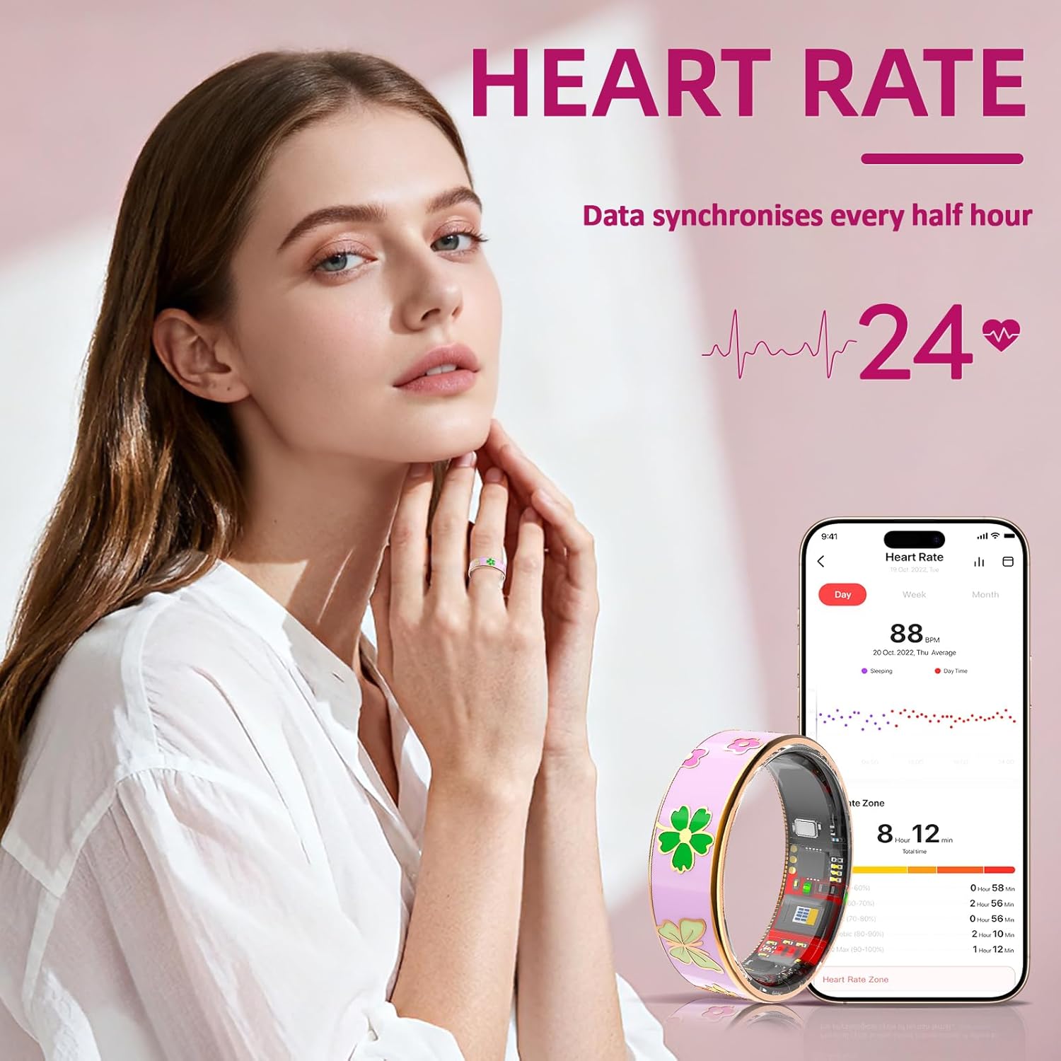 Detalle de HPLSZCN Smart Ring 10, sleep and heart-rate tracker 💍