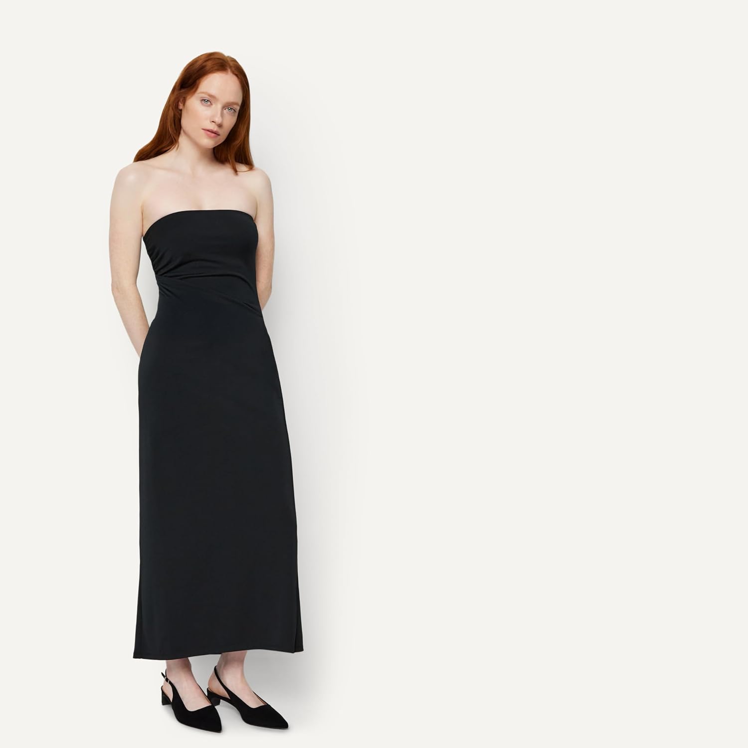 Thumbnail 1 de Amazon Essentials Women's Slim-Fit Matte Jersey Strapless Maxi Dress