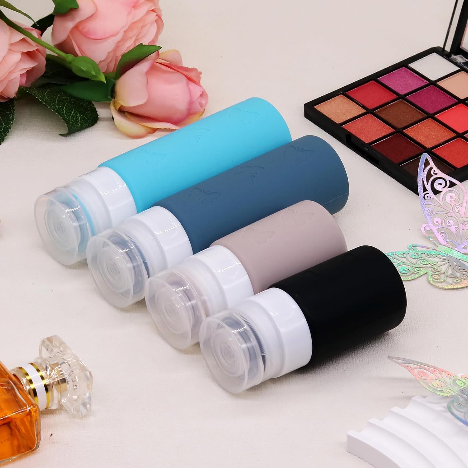 Detalle de PLUSYES 26 Pezzi kit flaconi da viaggio 100ml