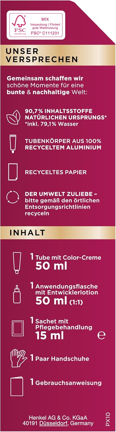 Thumbnail 2 de Palette Intensiv Creme Coloration 1-0/900 Schwarz – permanente Haarfarbe (3 x 115 ml) mit 100% Grauabdeckung