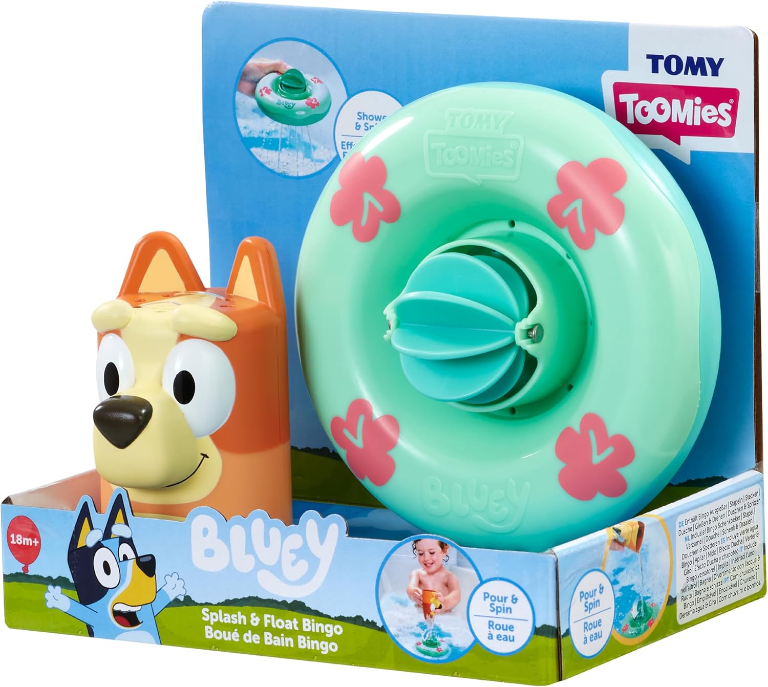 Thumbnail 1 de Tomy Toomies Bouées de Bain Bingo (Bluey) – jouet verseur avec roue à eau pour bébé dès 18 mois