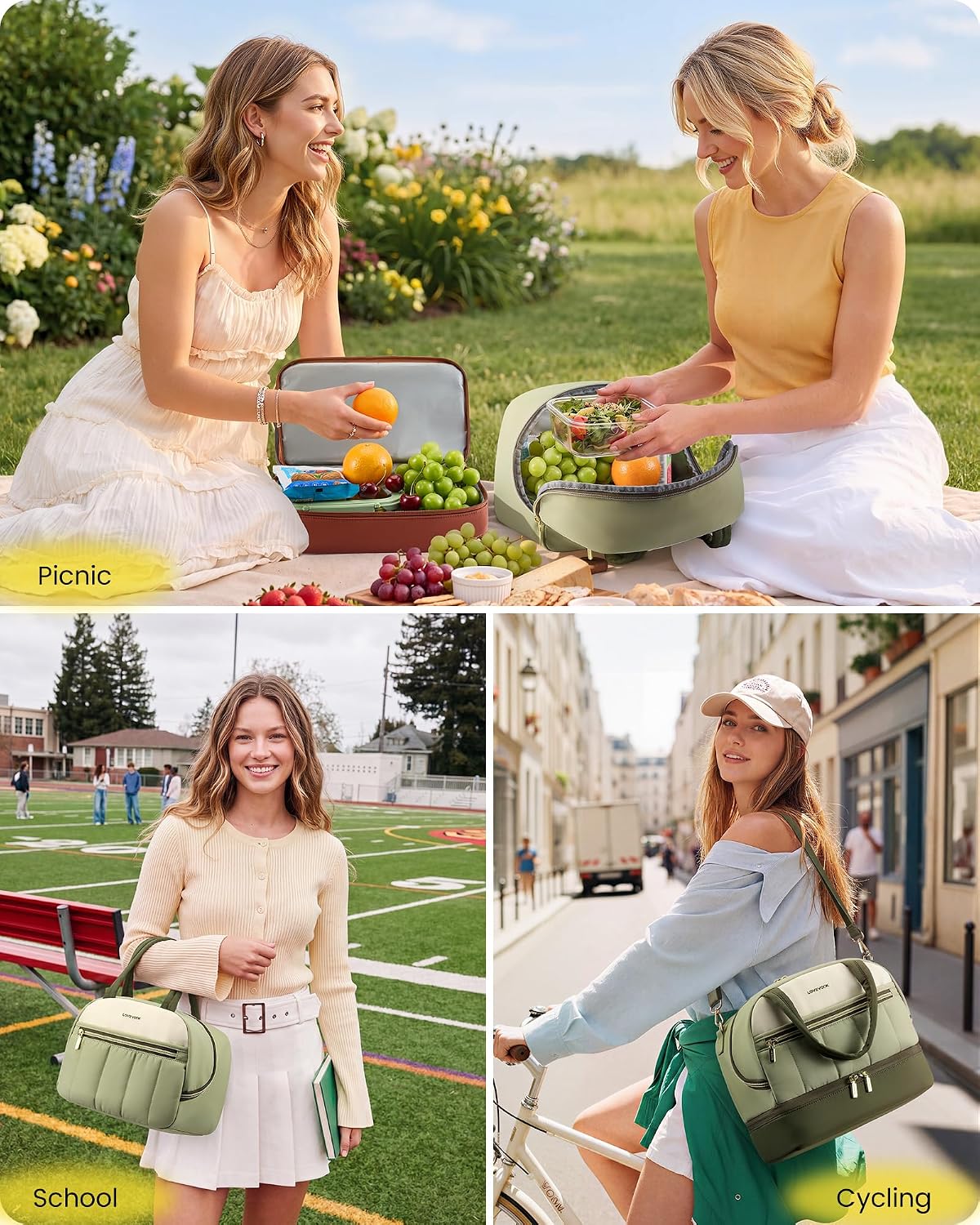Detalle de LOVEVOOK Insulated Lunch Bag 22-can capacity