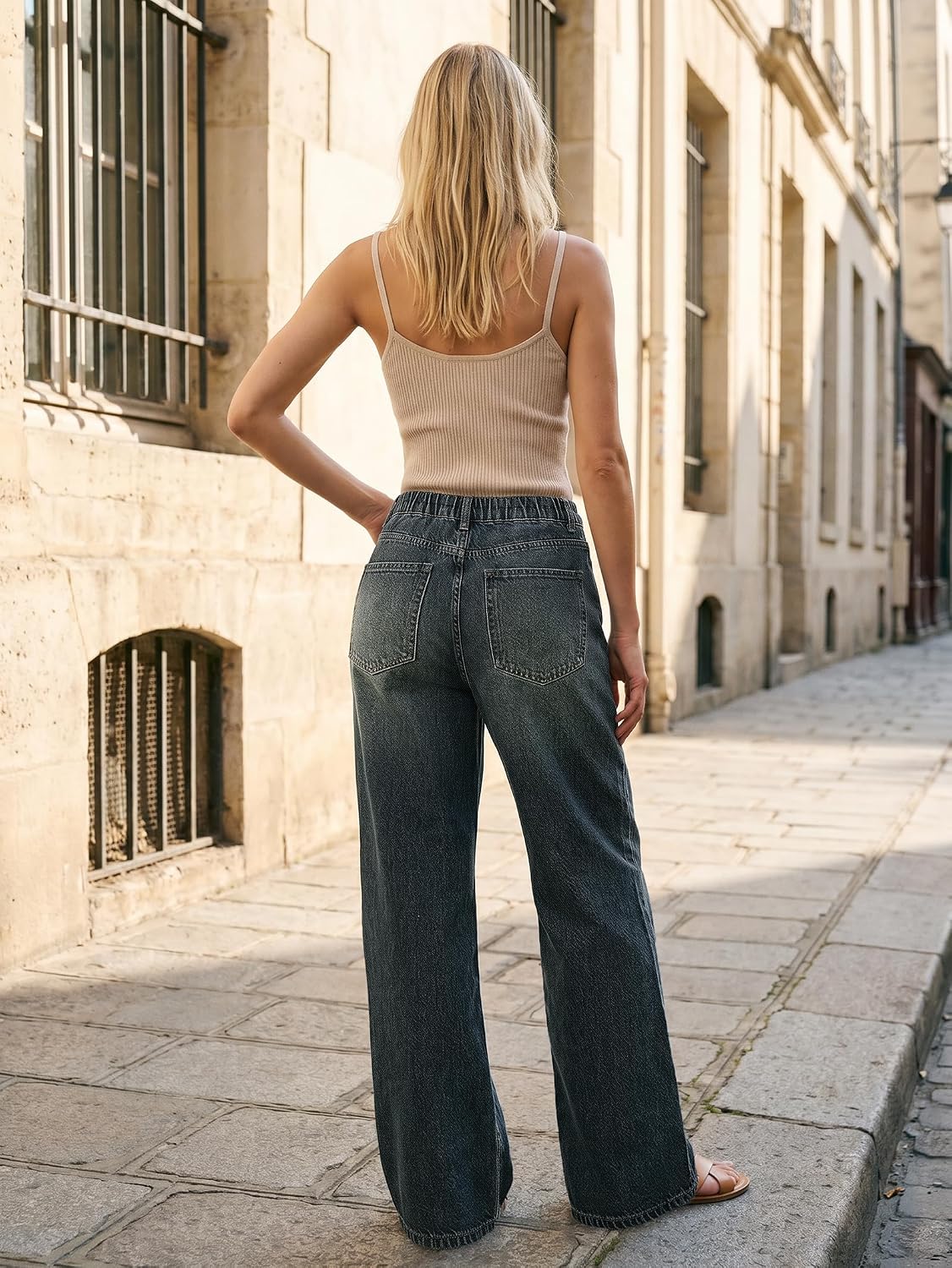 Detalle 1 de EMMIOL Baggy Jeans Wide Leg 90s Style