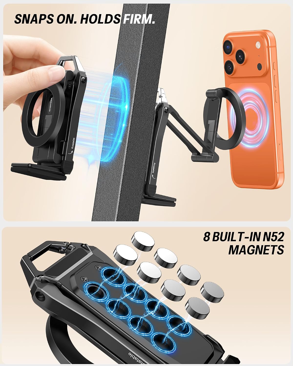 Thumbnail 5 de OMOTON TP02 MagSafe Aluminum Phone Tripod 158g