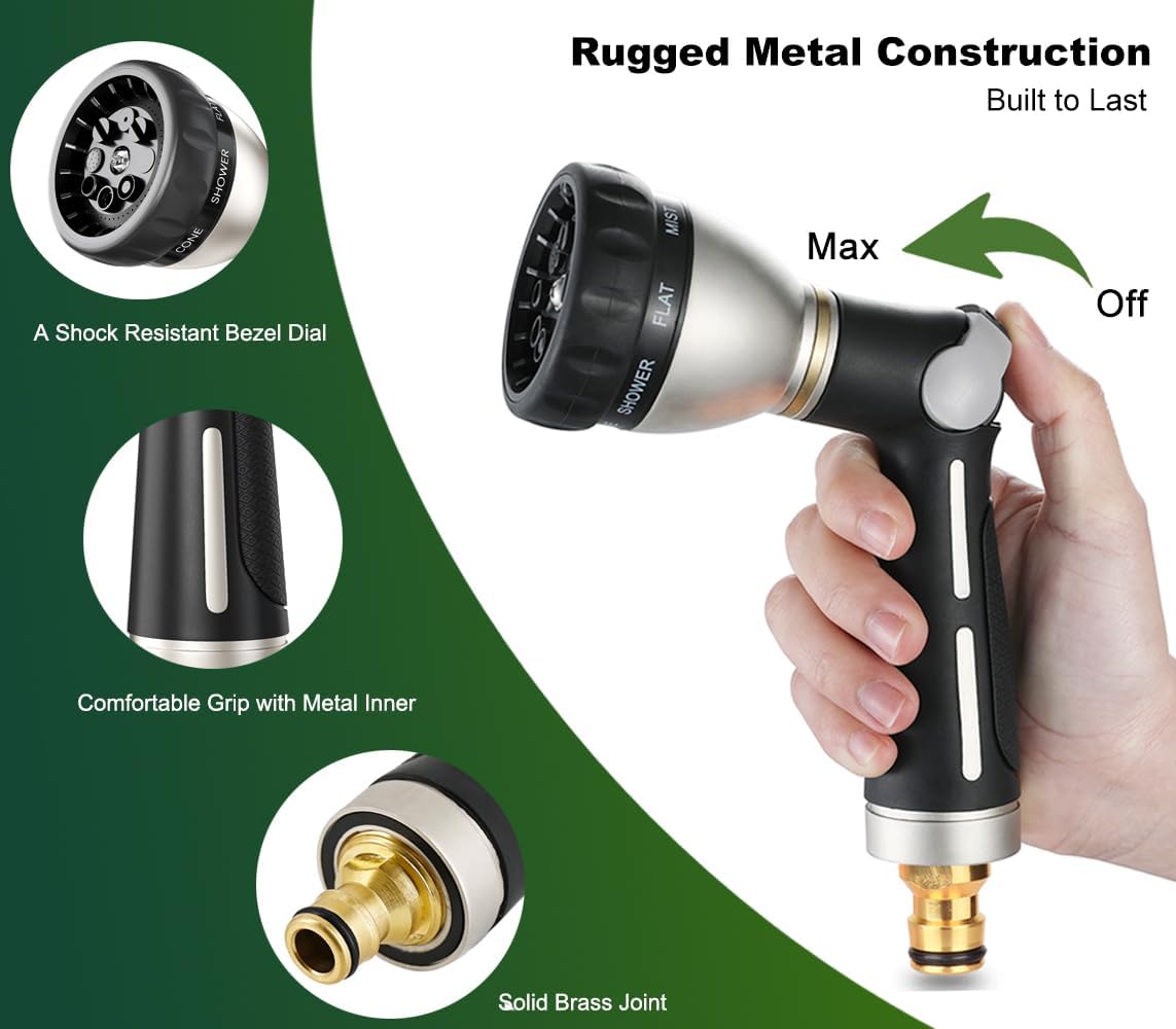Thumbnail 2 de FANHAO High Pressure Hose Pipe Spray Gun with 8 Patterns