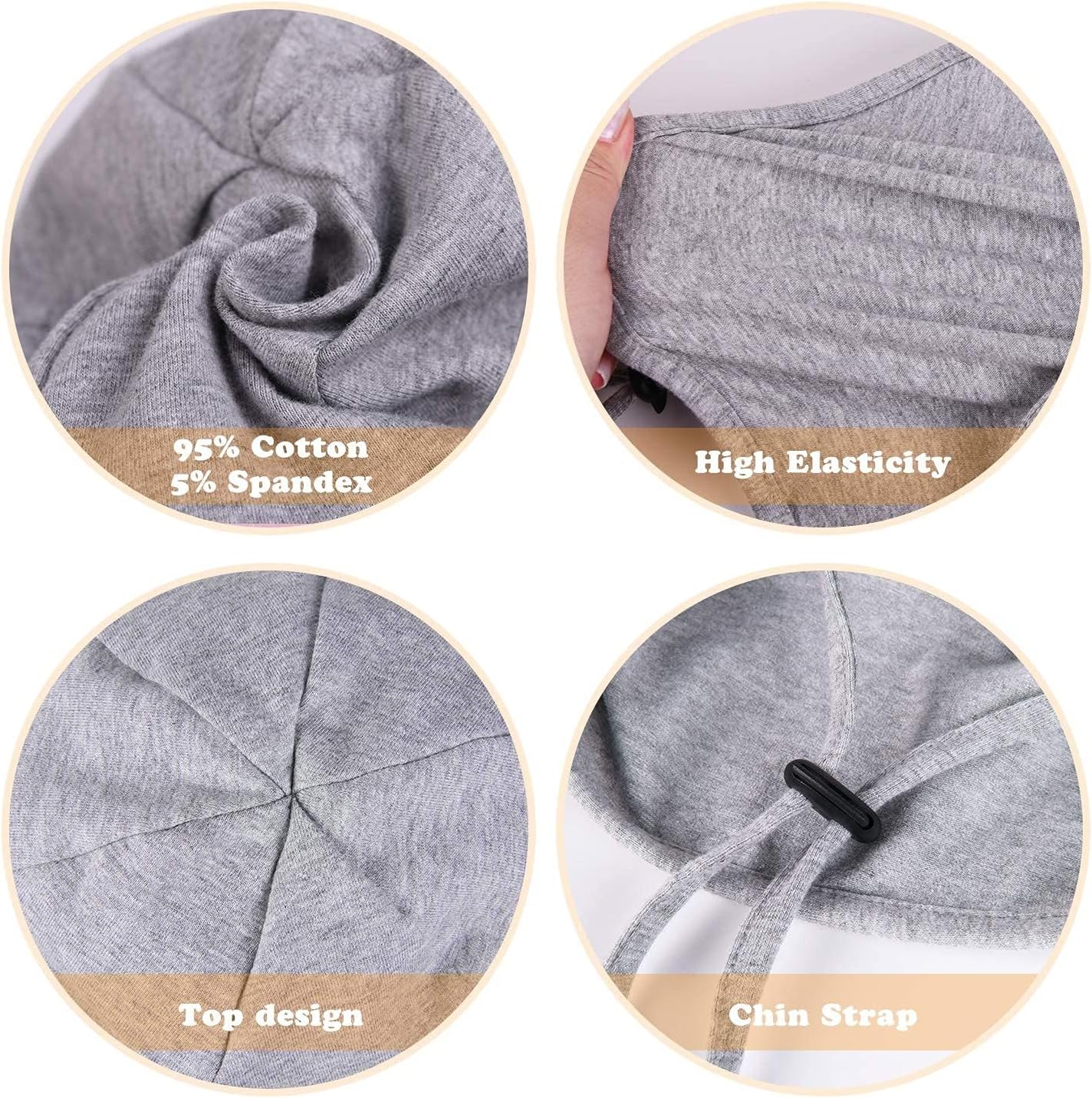 Thumbnail 6 de FURTALK Cotton Baby Toddler Sun Hat with UPF 50+ UV Protection (UPF 50+), Adjustable Chin Strap & Neck Flap