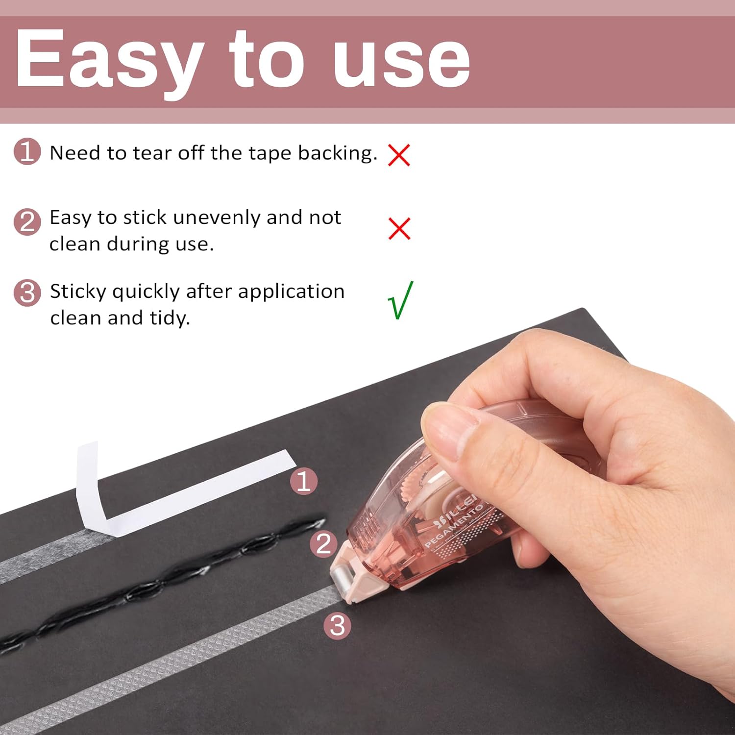 Detalle 2 de Glue Tape Roller 6 Pack for Scrapbooking