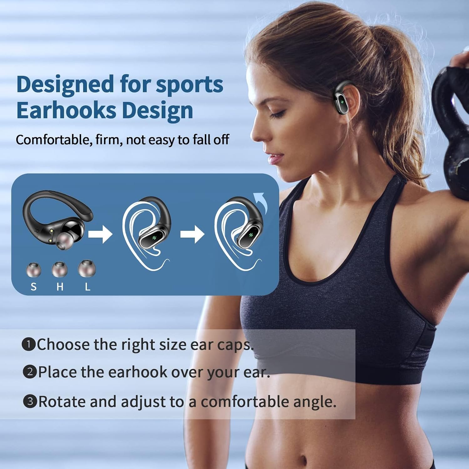 Thumbnail 3 de Wireless Earbuds Bluetooth 5.4, 50Hrs Playback