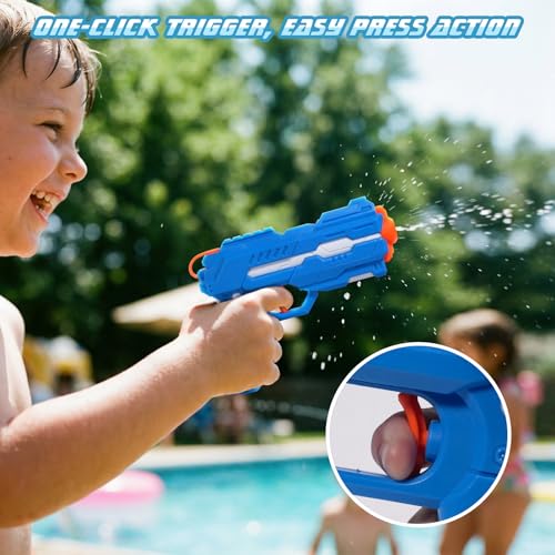 Thumbnail 5 de MOZOOSON 4 pistolas de agua de 175 ml: juego en equipo seguro y divertido para niños