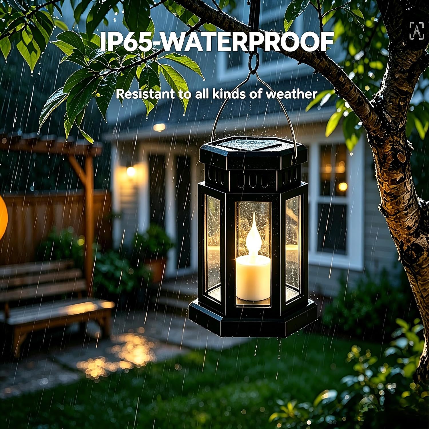 Thumbnail 5 de Outdoor Solar Lanterns with RGB Lighting