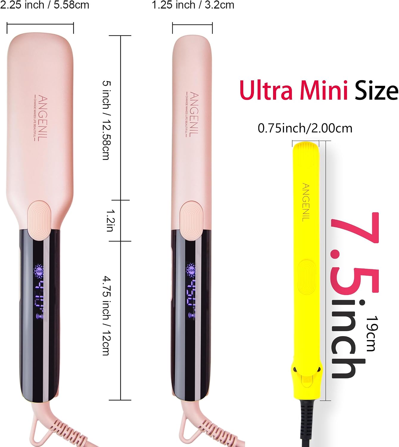 Detalle 2 de ANGENIL Pro Ultra Mini Hair Straightener 1.8 cm