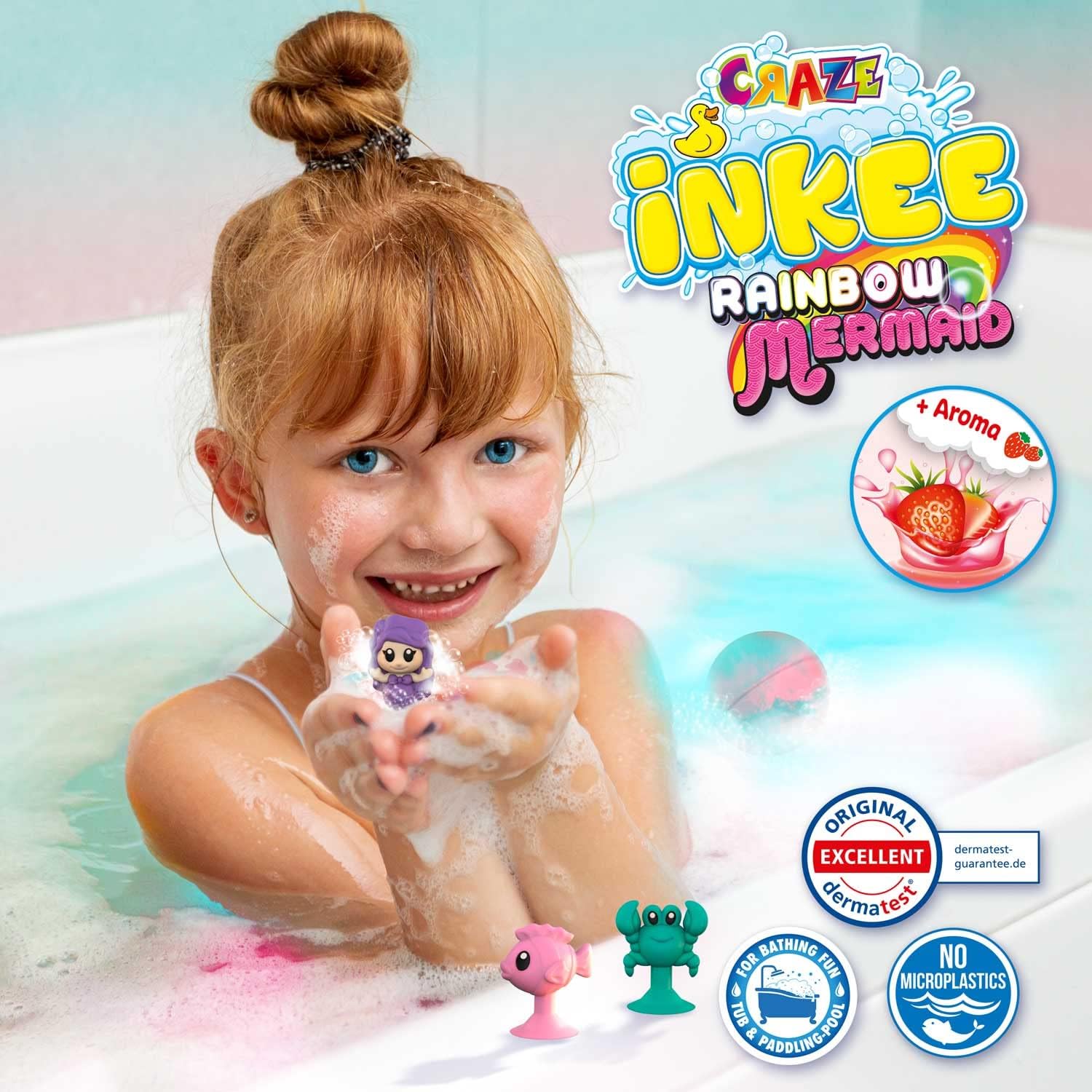 Detalle 1 de CRAZE INKEE Bomba de Baño Infantil Sirenas 🌊
