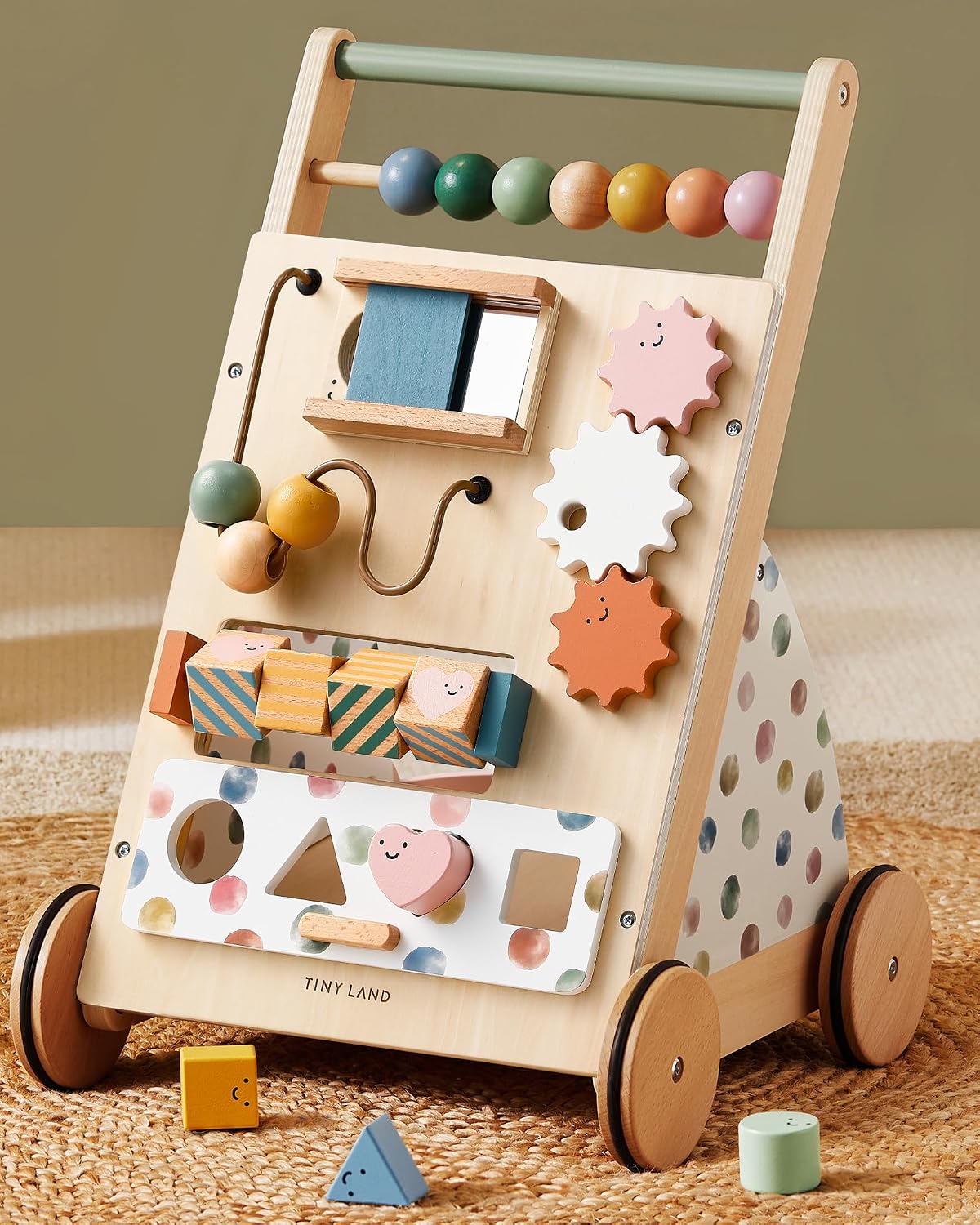 Detalle de Tiny Land Wooden Baby Walker 🚼