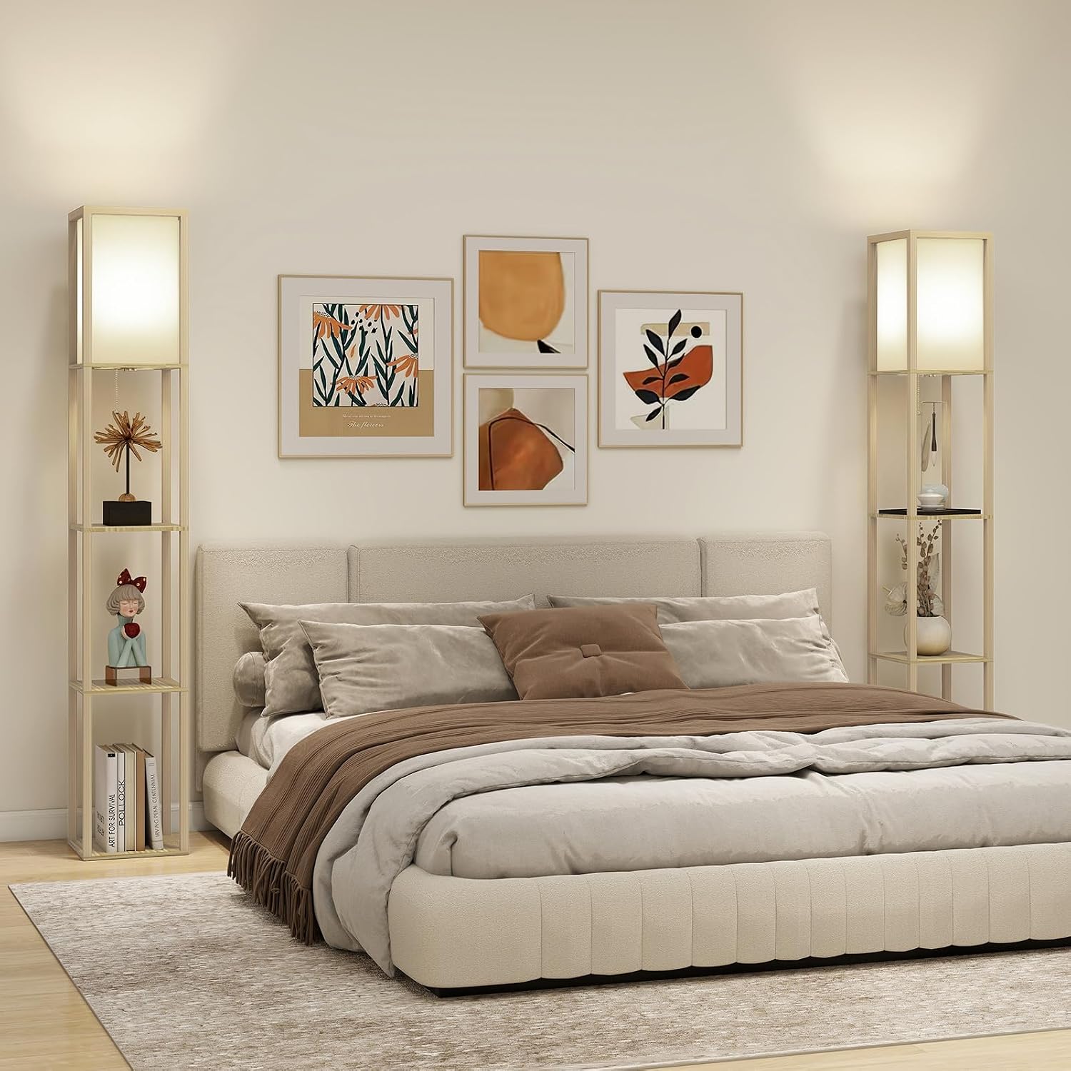 Thumbnail 6 de Fullwatt Stehlampe mit Holzregal 160 cm