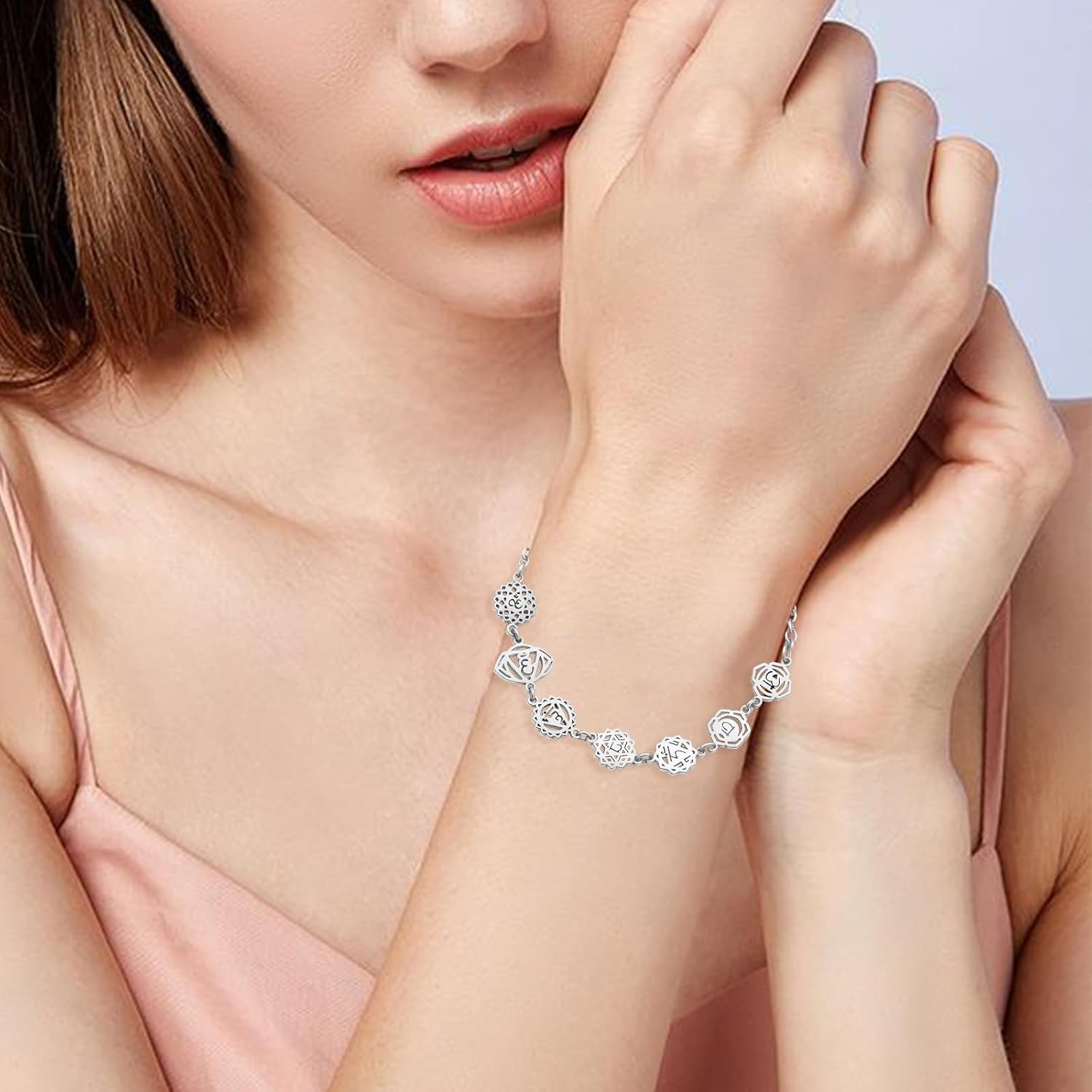 Detalle 1 de AITENME 7 Chakren Armband, 19 cm