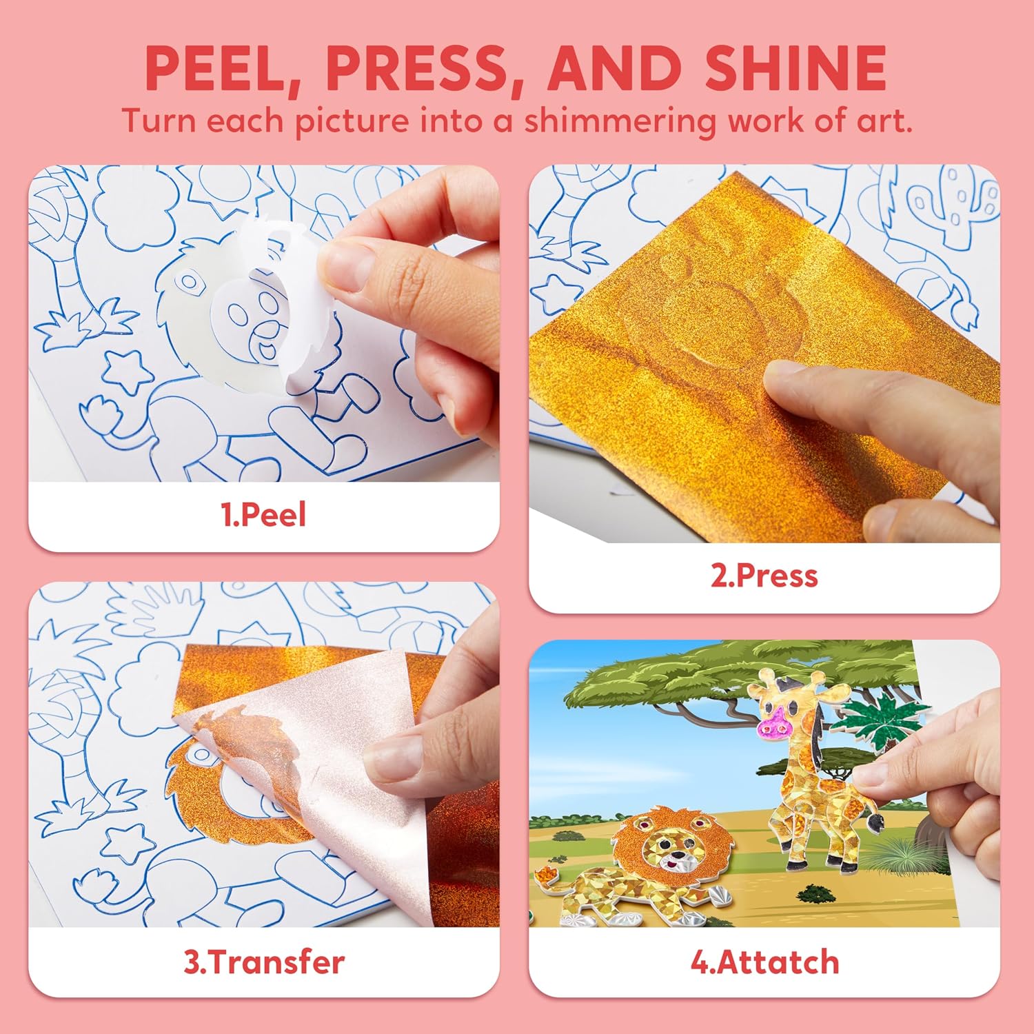 Detalle 1 de Klever Kits Easter Foil Art Kit 120+ sheets