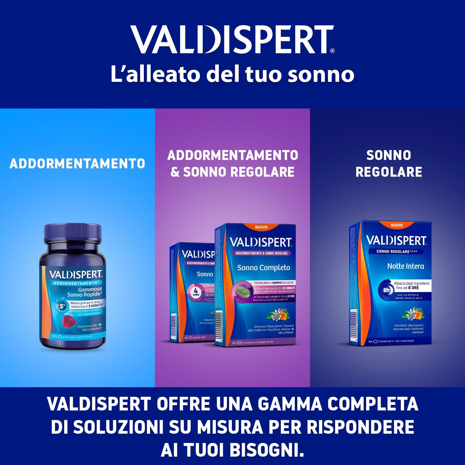 Thumbnail 5 de Valdispert Sonno Completo: integratore a rilascio doppio per addormentarsi e sonno regolare