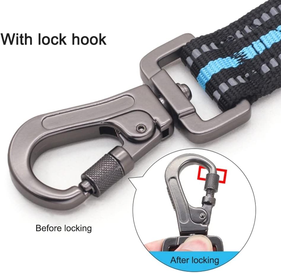 Thumbnail 5 de Short Dog Leash, No Pull Nylon Traffic Lead with Padded Handle for Training Control Large/Medium Dogs