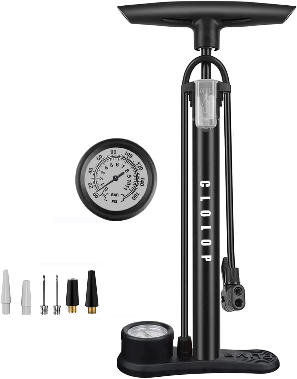 Detalle de CLOLOP Bike Pump with Presta and Schrader valves