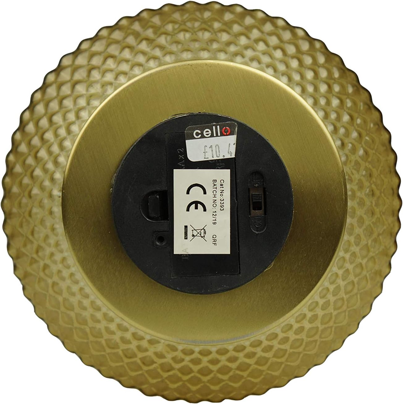 Thumbnail 3 de Cello Lighting Oriental Lantern Medium Amber Glass Cordless Table Lamp (Battery-Operated)