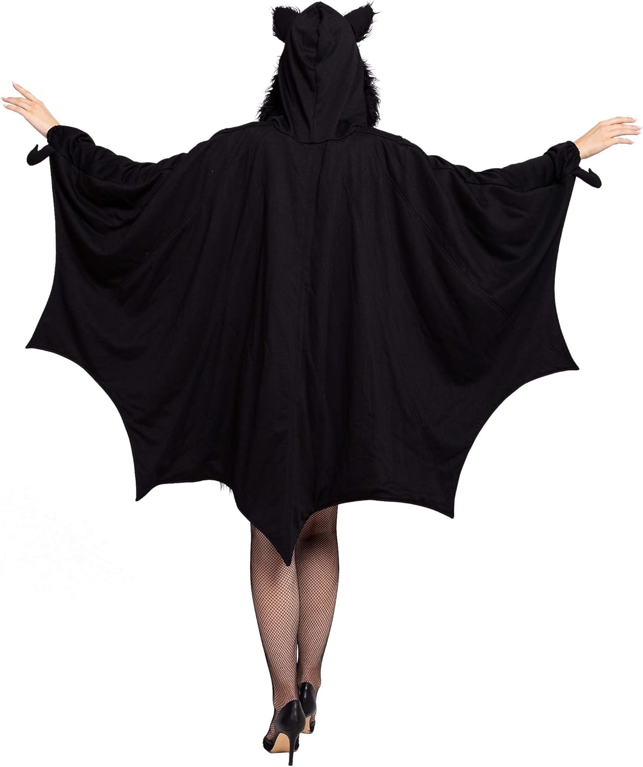Detalle 2 de Spooktacular Creations Fledermaus Zip-Hoodie 🎭