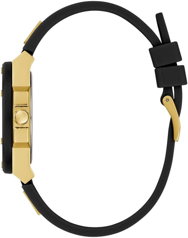 Thumbnail 6 de Guess GW0555L2 Ladies' Watch with Black Silicone Strap and Bio-Based Nylon Top Ring