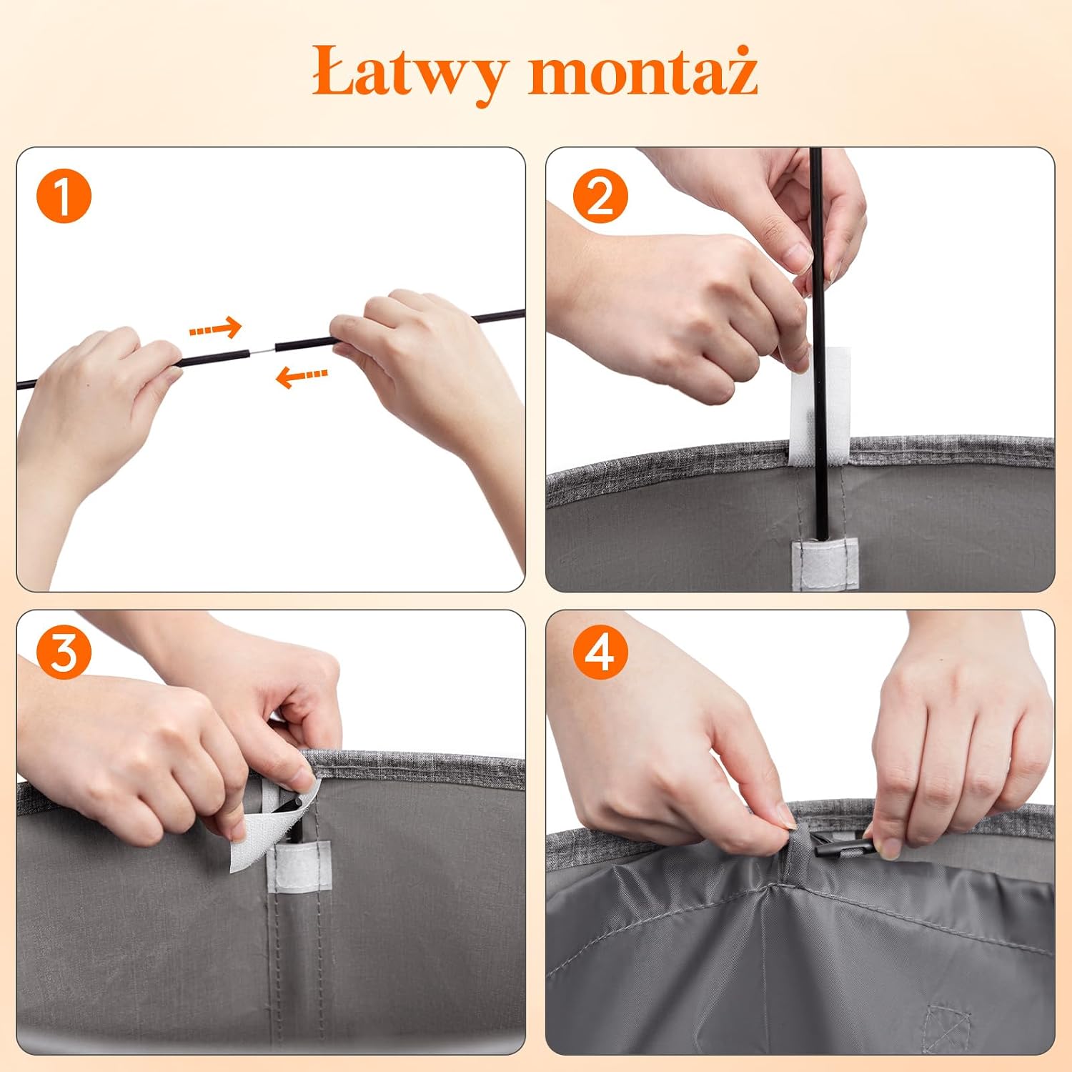 Detalle de Lifewit LH24232.02FG.V1.M01 – okrągły kosz 100 l z pokrywą i workiem