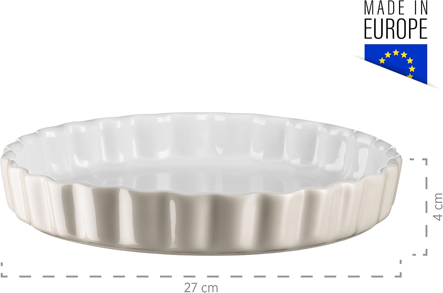 Detalle de MÄSER 931143 Kitchen Time – ceramiczna forma do tarty Ø 27 cm