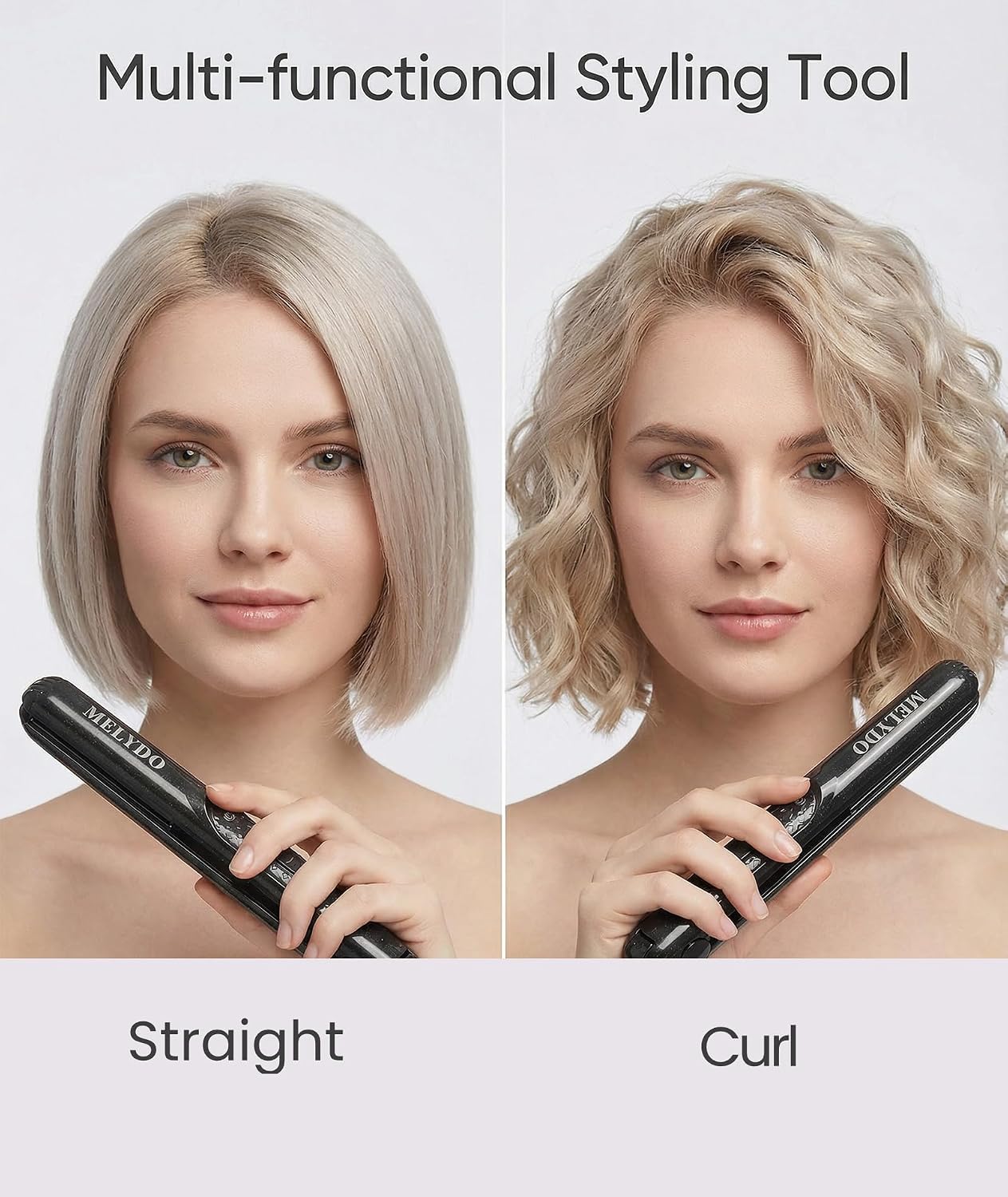 Detalle 2 de MELYDO Mini Hair Straighteners 1.8 cm 💇♀