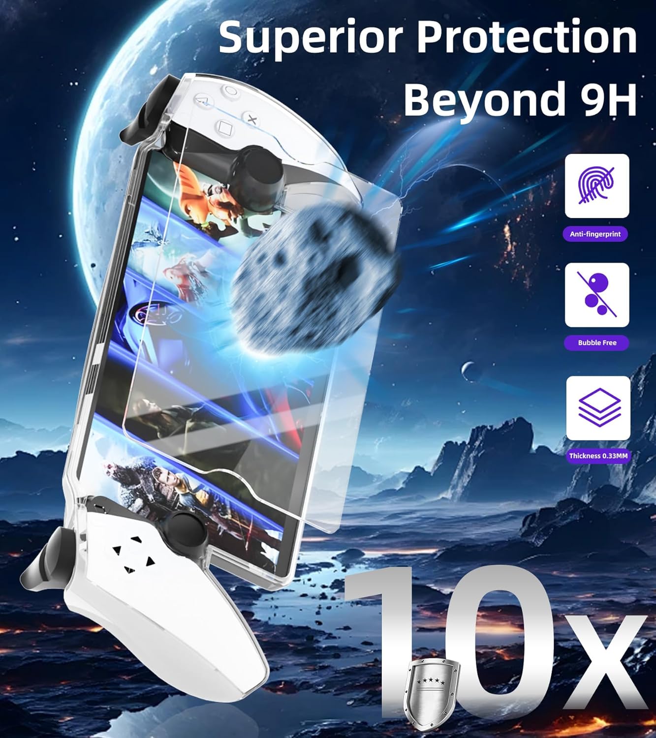 Thumbnail 3 de QUAGGY Tragetasche für PlayStation Portal Remote Player – Full Protection Bundle mit Schutzglas und Hartschale