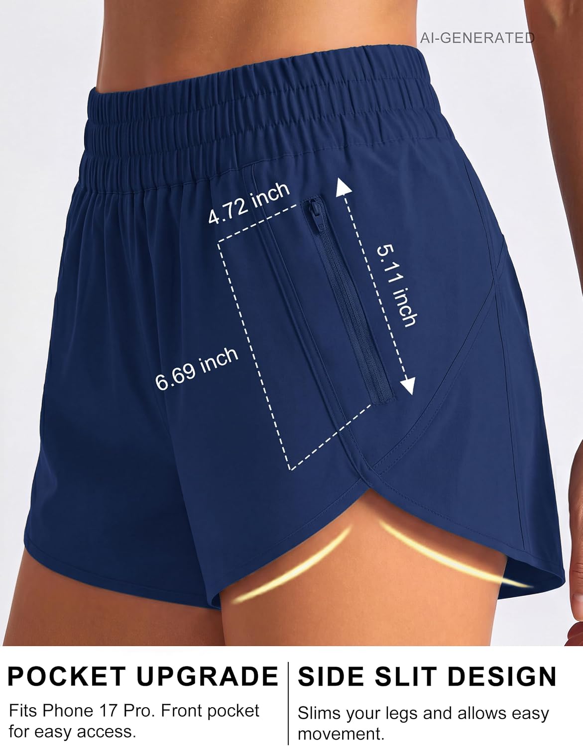 Detalle de BMJL Women's 2.5" Running Shorts with Pockets 🏃♀