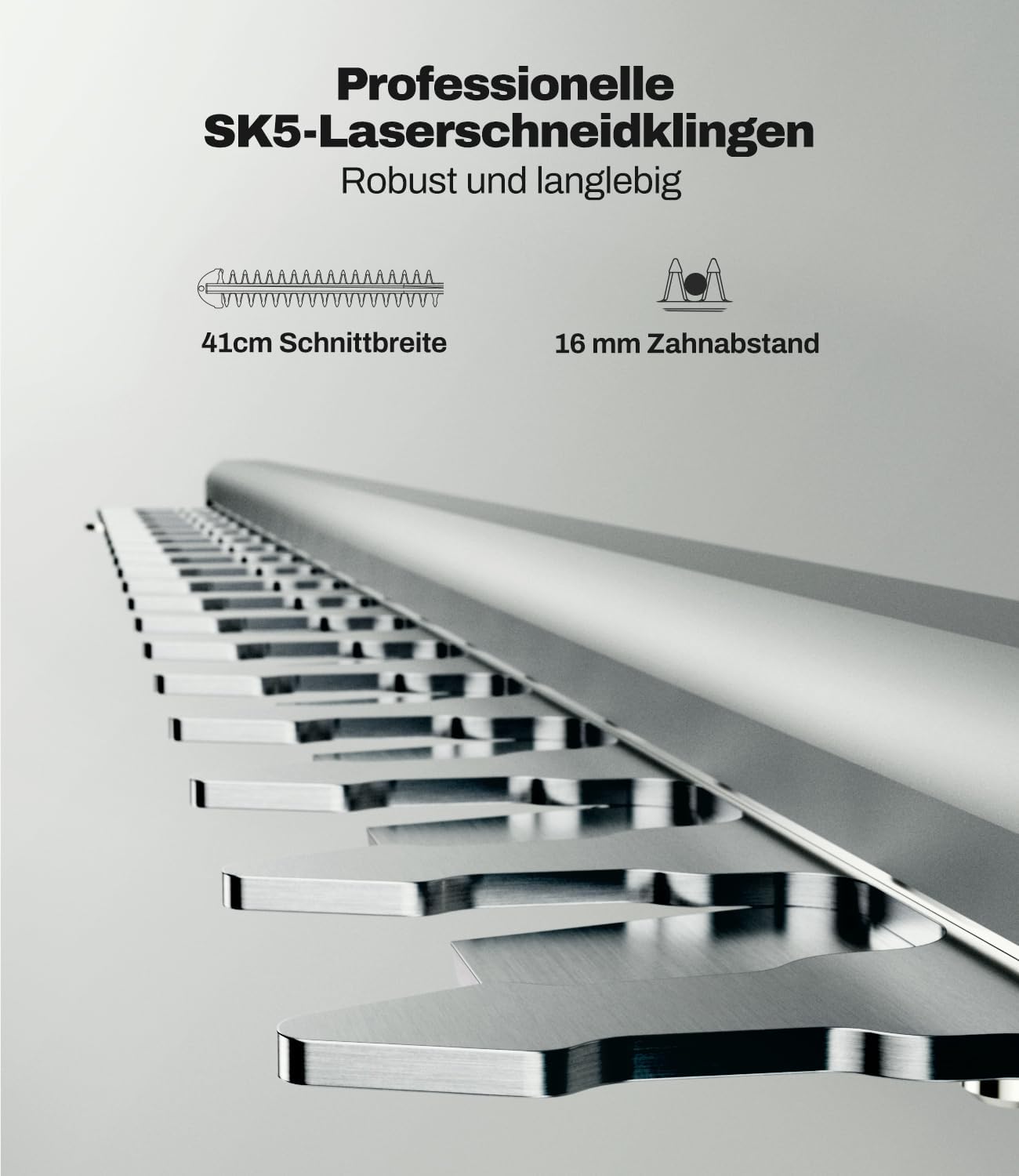 Detalle de KIESBOHR CSL401 Akku Teleskop-Heckenschere 41 cm ✂