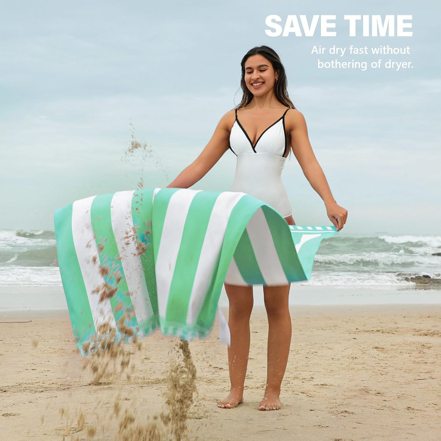 Thumbnail 4 de Winthome Beach Towel for Adults – Large Microfibre, 90×180cm, Sand Free and Quick-Dry