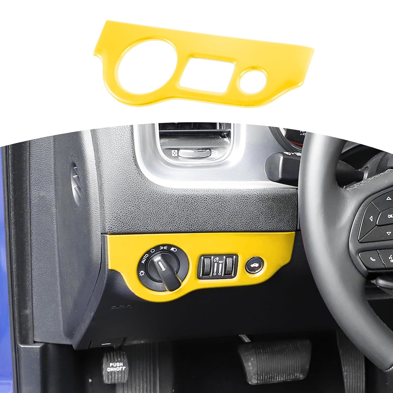 Detalle de RT-TCZ Headlight Switch Panel Trim Cover for Dodge Challenger