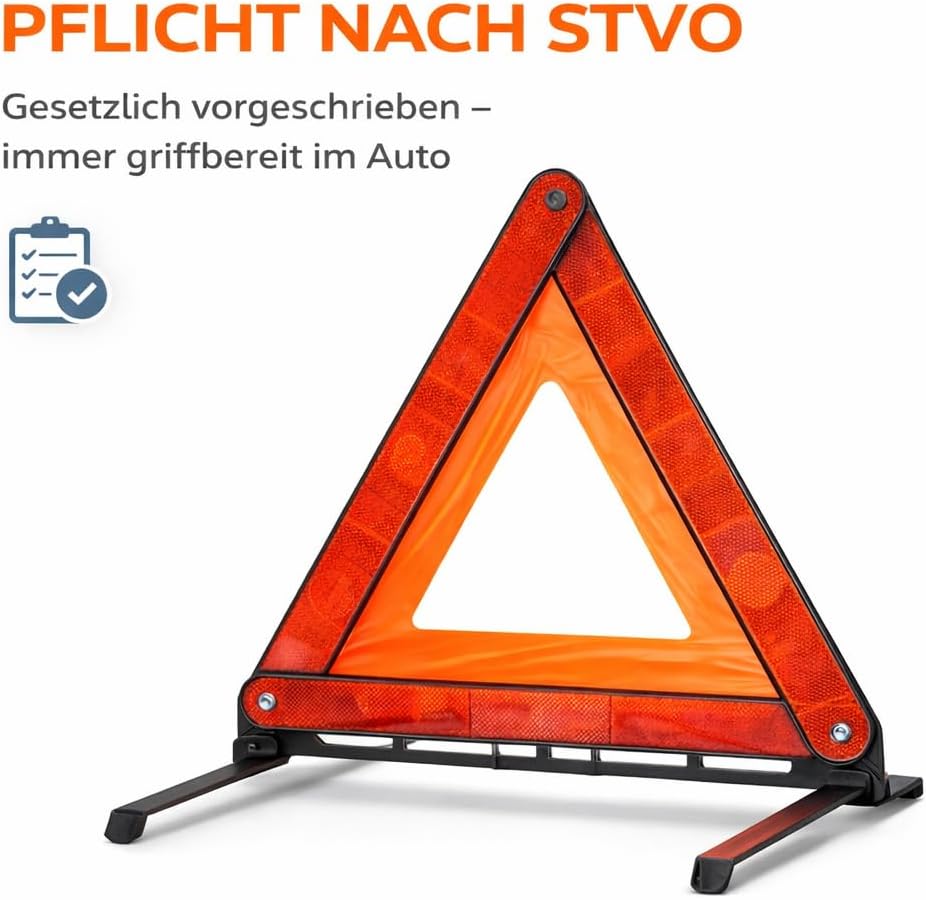 Thumbnail 6 de OwnWheel Notfalldreieck Warndreieck ECE R27 Auto & PKW 2026 – Rot, mit Tragebox