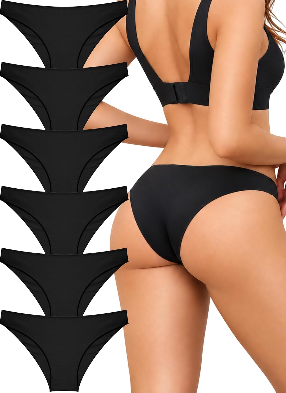 Detalle 2 de FINETOO Women's Bikini Underwear, Cotton