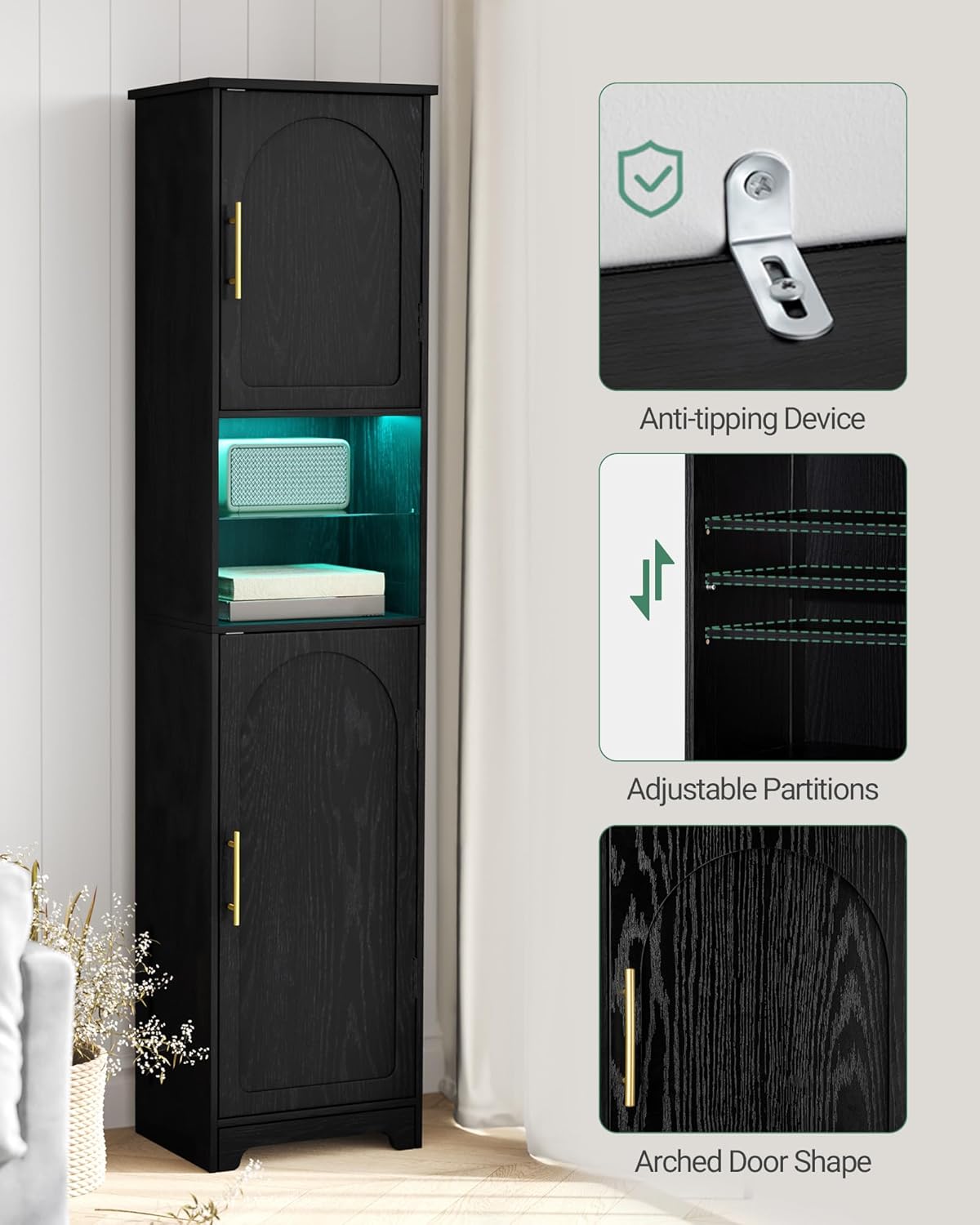 Thumbnail 4 de Hzuaneri SC28204X Mobile bagno 30 x 40 x 170 cm