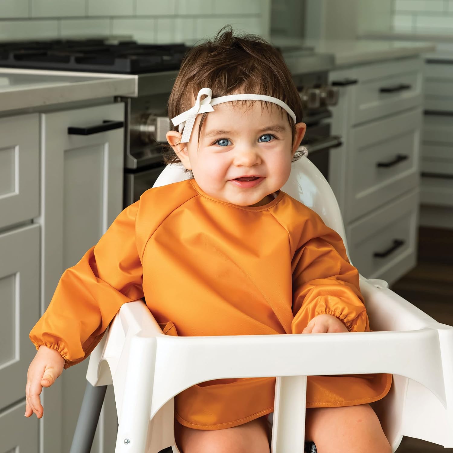 Detalle 2 de Tiny Twinkle Long-Sleeve Bib, 2–4Y