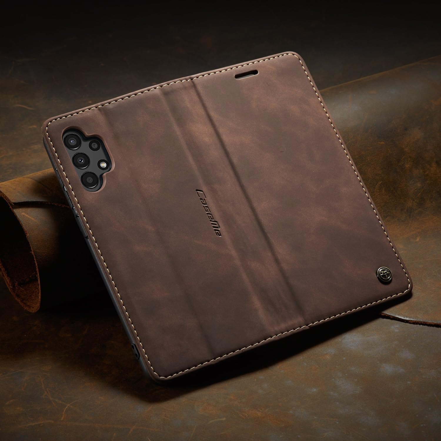 Thumbnail 2 de Cracedily Klapphülle aus Leder für Samsung Galaxy A13 (4G/5G) – Premium Flip Case mit Kartenfach und Standfunktion