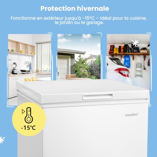 Detalle de COMFEE' RCC146WH2EU(E) Congélateur coffre autonome 143 L, blanc