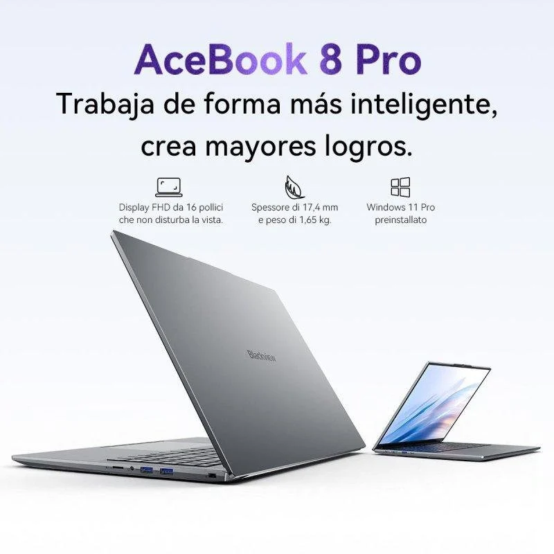 Thumbnail 3 de Blackview AceBook 8 Pro 16": portátil potente y versátil para trabajo y estudio