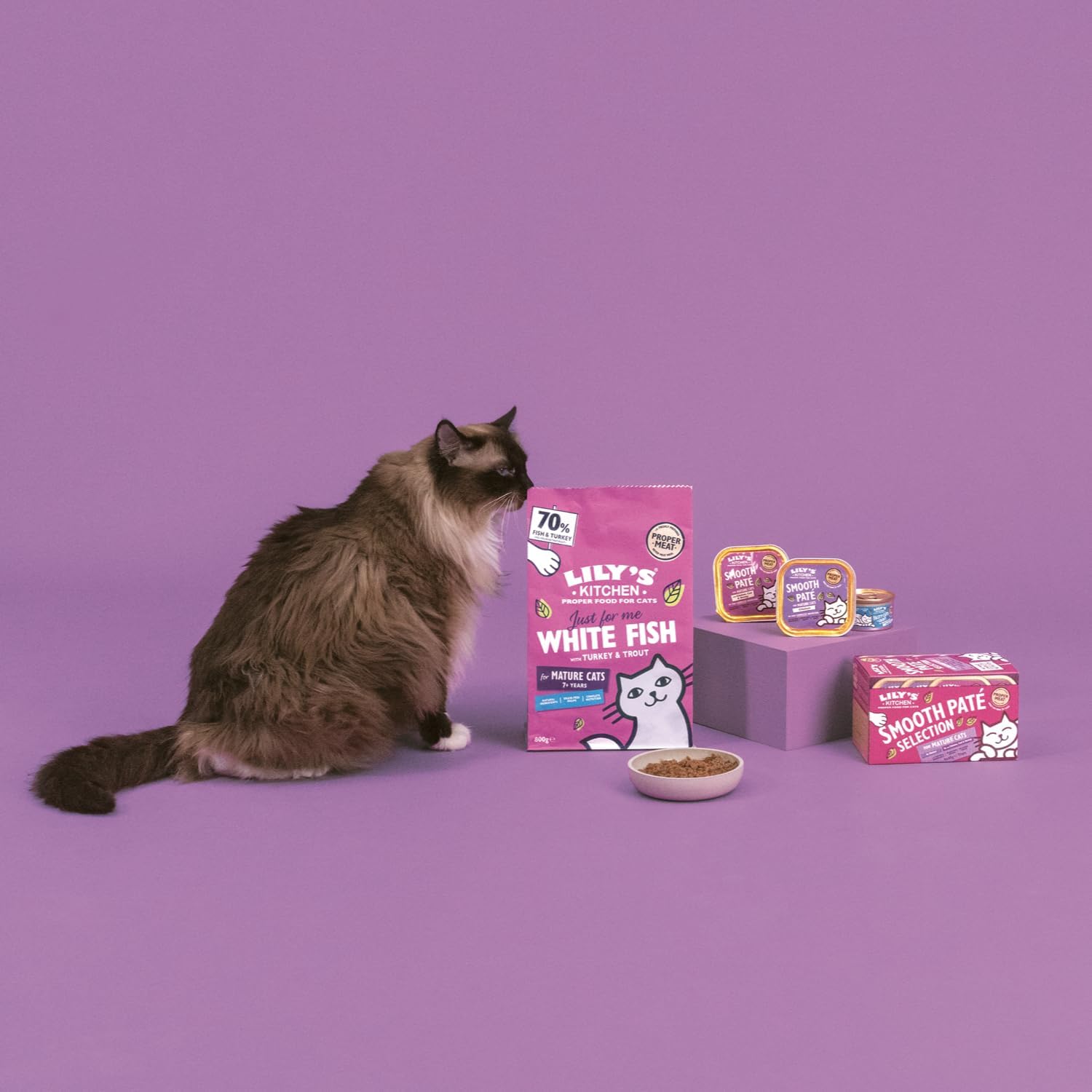 Thumbnail 4 de Lily’s Kitchen Pâté au Poulet en barquette alimentaire complète pour chats matures (19 x 85 g)