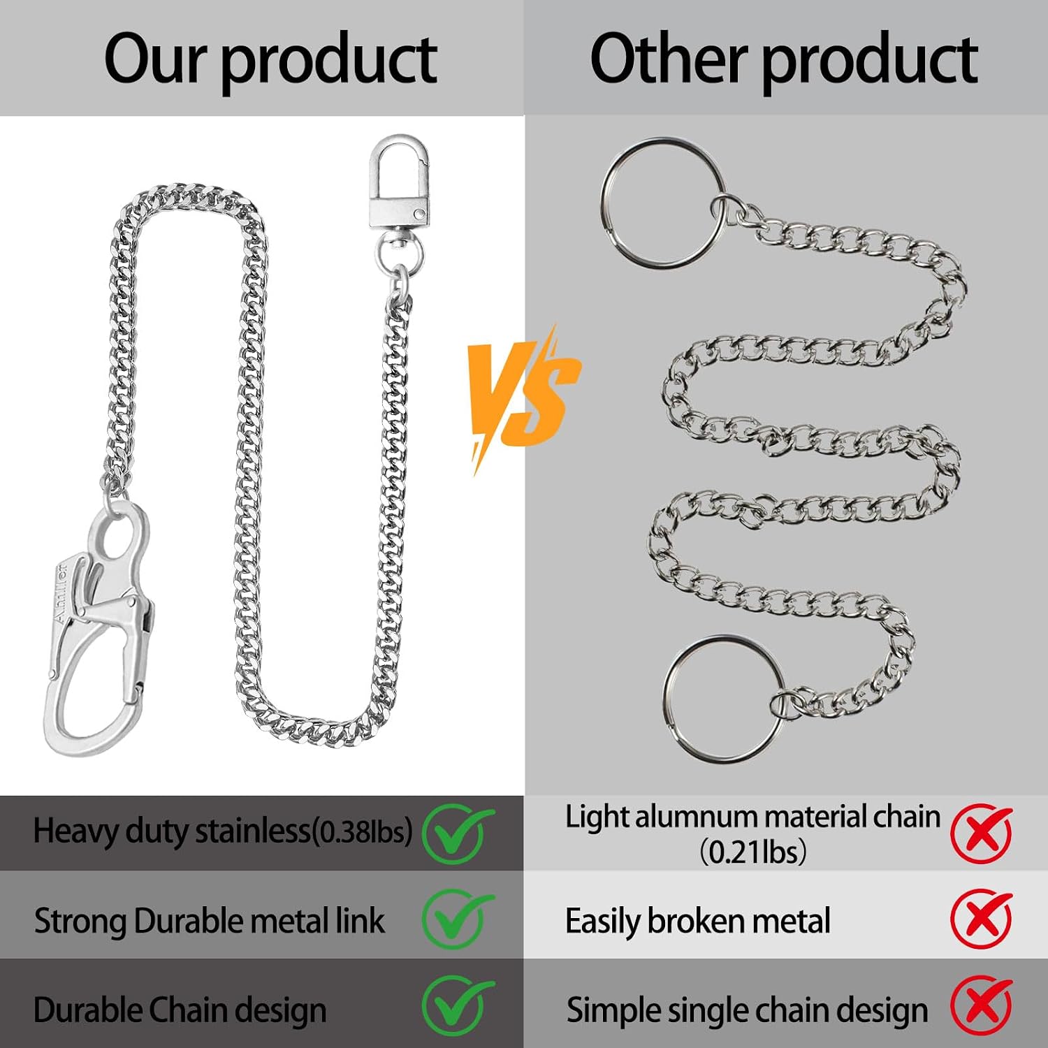 Thumbnail 4 de Ahiller keychain wallet chain 61-63cm