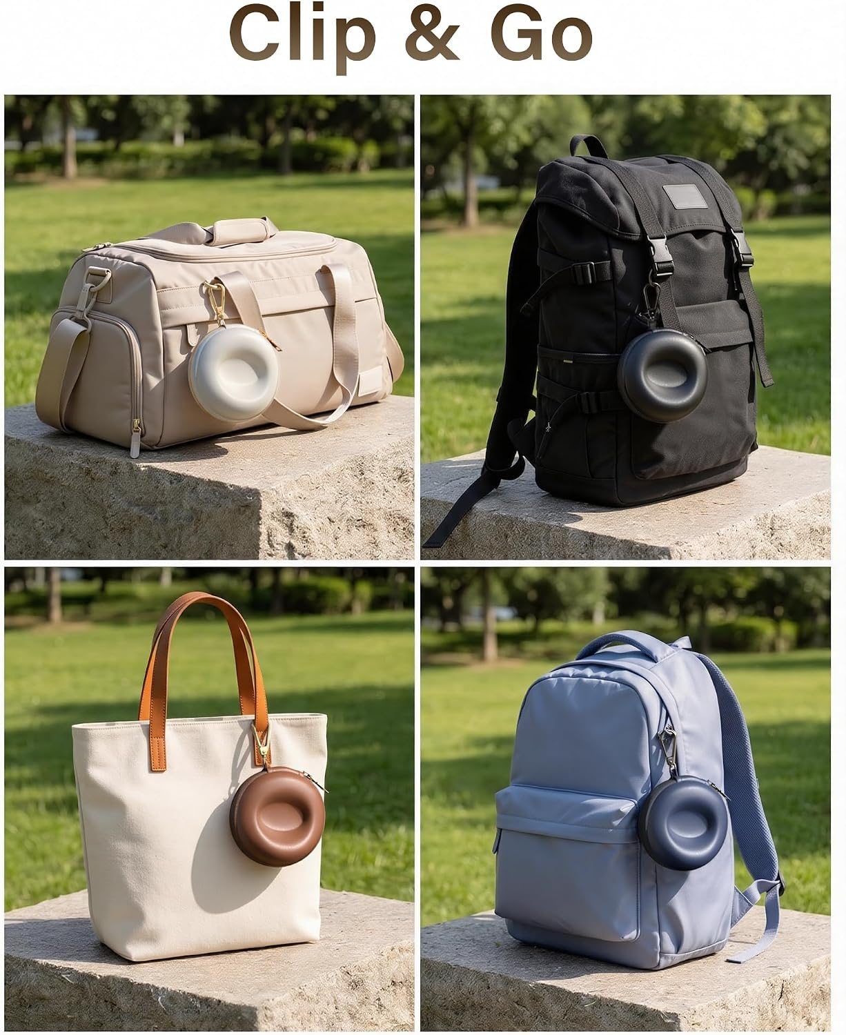 Detalle 1 de ProCase PC-08367889 Single Watch Travel Case, EVA Hard Shell, Carabiner, Beige