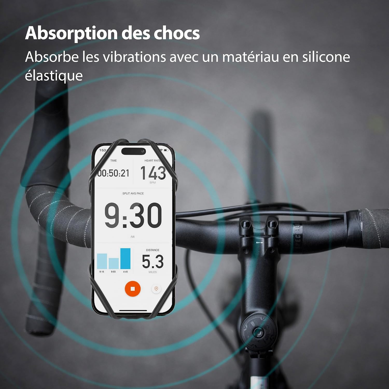 Detalle 2 de Bike Tie 4 Magnetic Support vélo 4,7–7,2"