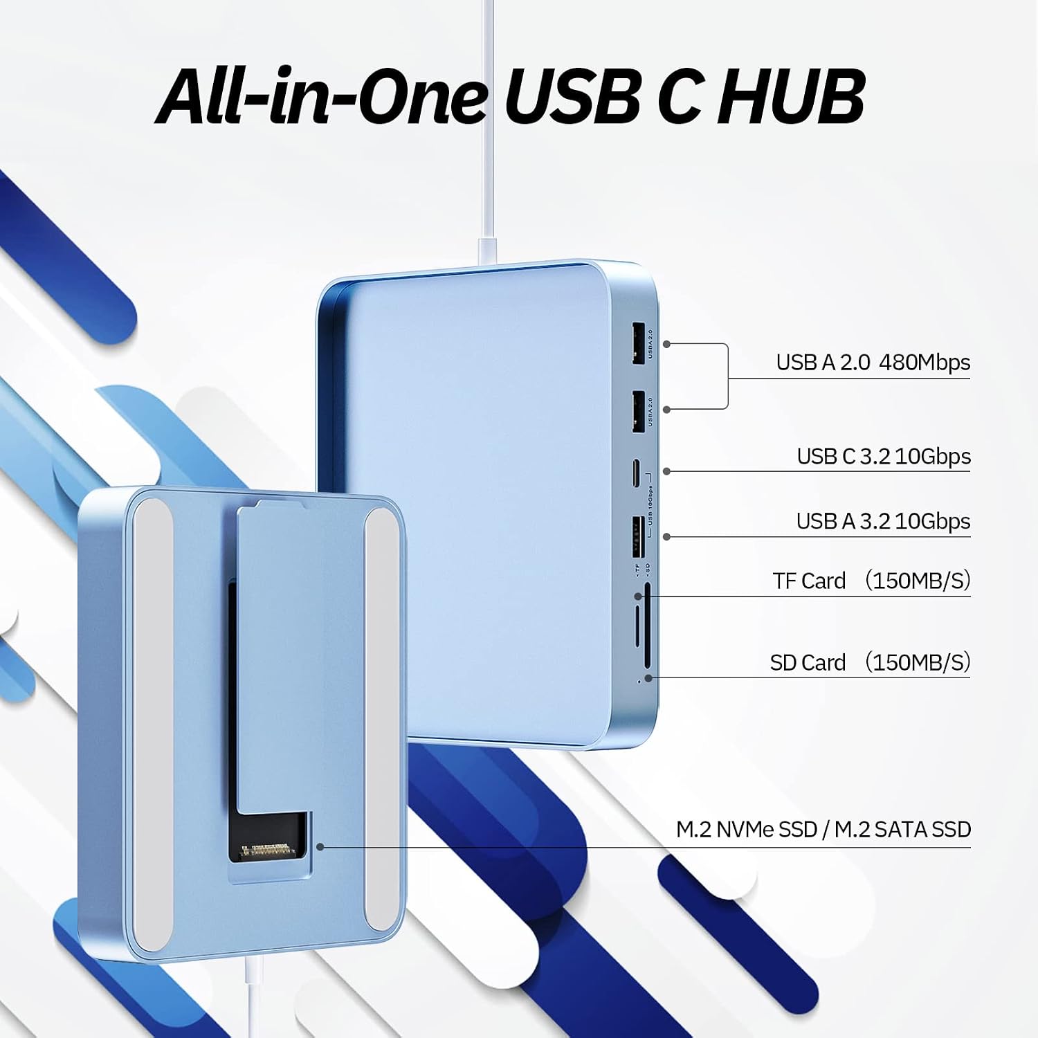 Detalle 2 de Minisopuru Hub USB C per iMac 24 10 Gbps