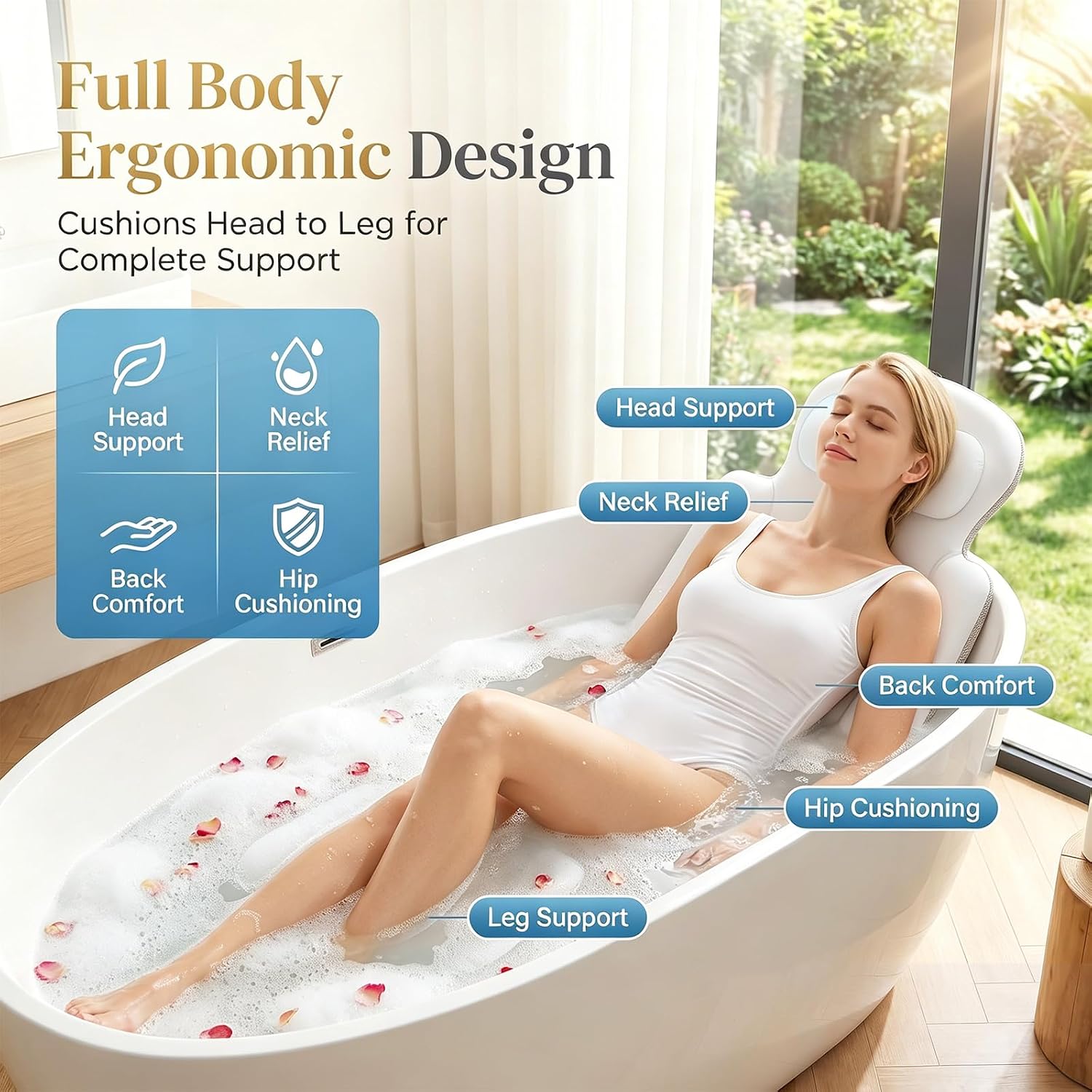 Thumbnail 4 de Full Body Bath Pillow 51" x 16