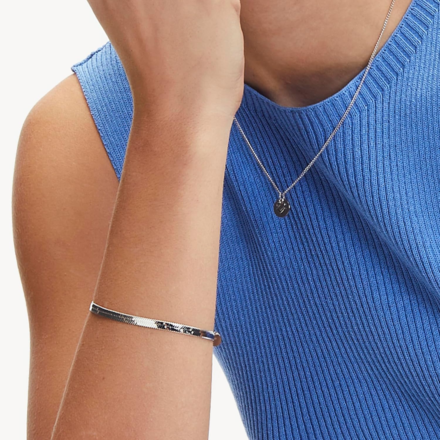 Thumbnail 2 de LIEBESKIND BERLIN Sleekchain Armband für Damen aus Edelstahl – poliert, mit Karabinerverschluss, 21 cm